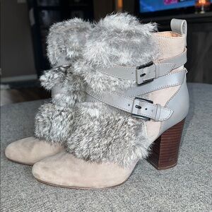 Louise Et Cie Heeled Fur Boots GUC 6